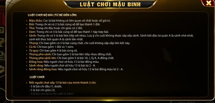 Mậu Binh Tại RikBet Sân Chơi Đấu Trí Nghệ Thuật Sắp Xếp Bài Đỉnh Cao