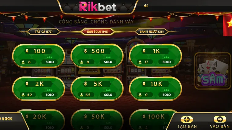 Sâm Lốc Tại RikBet Đỉnh Cao Game Bài Sát Phạt Tốc Độ Và Hào Hứng