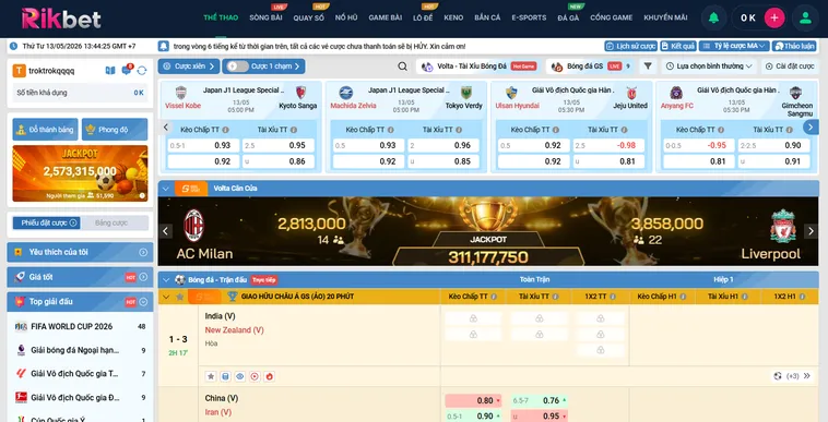 Phân Tích Chuyên Sâu Sảnh Cá Cược Thể Thao K Sports Tại RikBet